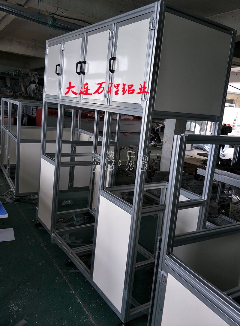 组装机铝型材架子+铝型材钣金门